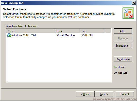 Veeam v5 Virtual Machine Backup